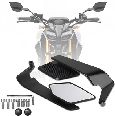 RACER'S EDGE Manual Rear View Mirror For Universal For Bike MT-15(Right, Left)
