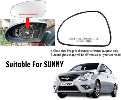 OOLTAH PAHIYA Manual Passenger Side, Rear View Mirror For Nissan Sunny(Exterior, Left)