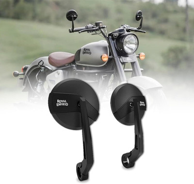 VermsBikers Manual Rear View Mirror For Royal Enfield Classic 350, Classic 500(Left, Right)