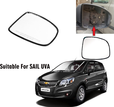 Shubh Auto Manual Driver Side, Rear View Mirror For Chevrolet UVA(Exterior, Right)