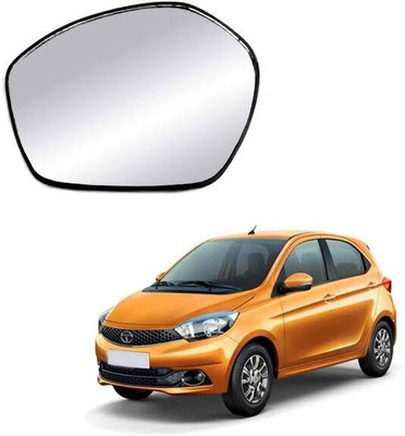 MOTO CARE Manual Remote Passenger Side, Rear View Mirror For Tata Tiago(Left, Exterior)