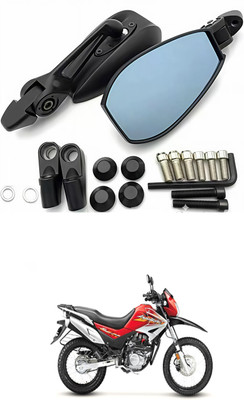 LOVMOTO Manual Rear View Mirror For Universal For Bike Universal For Bike(Center)