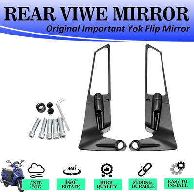 DvineAutoFashionZ Manual Rear View Mirror For Hero Universal For Bike(Left, Right)