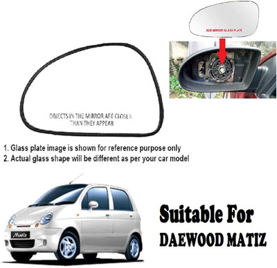 Shubh Auto Manual Passenger Side, Rear View Mirror For Daewoo Matiz(Exterior, Right)