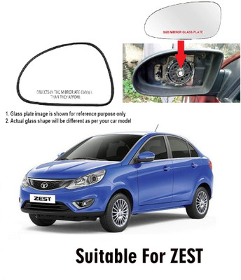 GS Grow n Shine Manual Passenger Side, Rear View Mirror For Tata Zest(Exterior, Left)