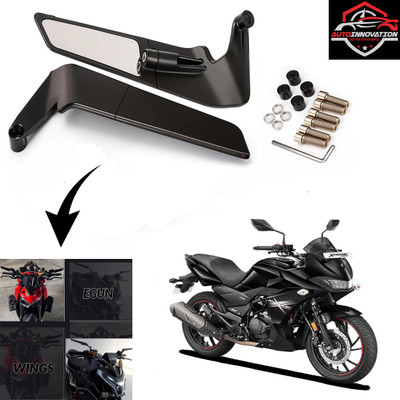 Autoinnovation Manual Rear View Mirror, Blind Spot Mirror, Dual Mirror For Hero CBZ Extreme(Right, Left)