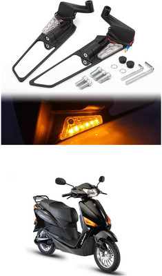 LOVMOTO Manual Dual Mirror For Hero Universal For Bike(Interior)