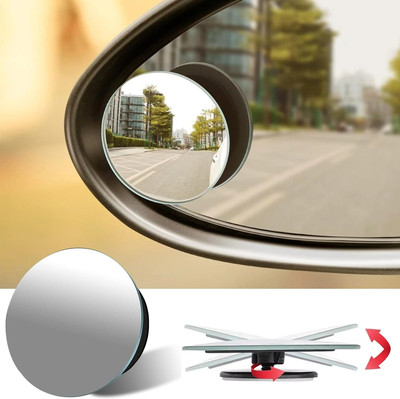 DeoDap Manual Blind Spot Mirror For Universal For Car Universal For Bike(Left, Right)