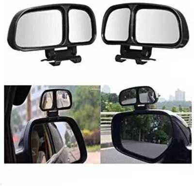 ANiiTEK Manual Blind Spot Mirror, Rear View Mirror For Universal For Car i20 Elite, Alto, Alto K10, Indica(Left, Right)