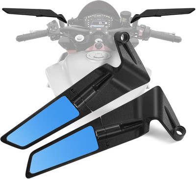 automunk Manual Rear View Mirror For Universal For Bike Universal For Bike(Left, Right)