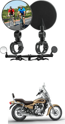 LOVMOTO Manual Rear View Mirror For Piaggio Universal For Bike(Left, Right)