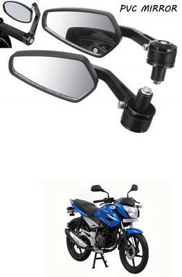 LOVMOTO Manual Rear View Mirror For Bajaj Universal For Bike(Left, Right)