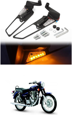 LOVMOTO Manual Blind Spot Mirror For Royal Enfield Universal For Bike(Center)