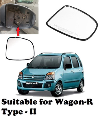 OOLTAH PAHIYA Manual Driver Side, Rear View Mirror For Maruti Suzuki WagonR(Exterior, Right)