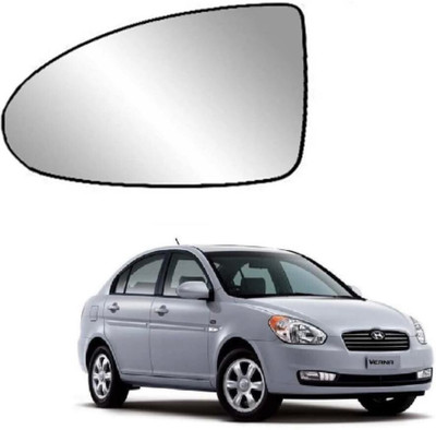 KING GENUINE Manual Remote Rear View Mirror, Passenger Side For Hyundai Verna(Exterior, Left)