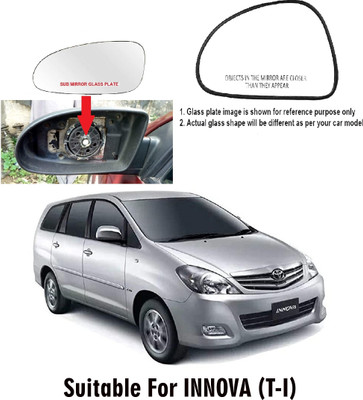 OOLTAH PAHIYA Manual Passenger Side, Rear View Mirror For Toyota Innova(Exterior, Left)
