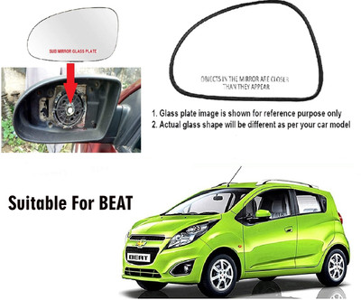 OOLTAH PAHIYA Manual Passenger Side, Rear View Mirror For Chevrolet Beat(Exterior, Left)