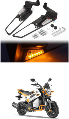 LOVMOTO Manual Dual Mirror For Honda Universal For Bike(Interior)