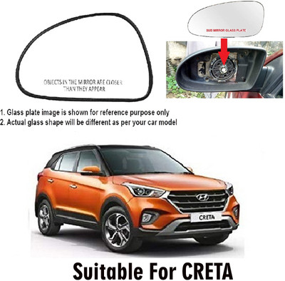 GS Grow n Shine Manual Passenger Side, Rear View Mirror For Hyundai Creta(Exterior, Left)