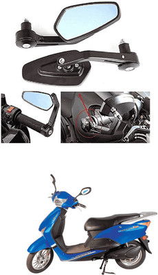 LOVMOTO Manual Rear View Mirror For Universal For Bike Universal For Bike(Left, Right)