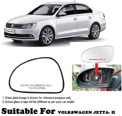 OOLTAH PAHIYA Manual Passenger Side, Rear View Mirror For Volkswagen Jetta(Exterior, Left)