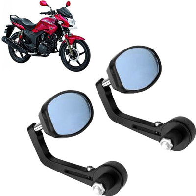 GOLSM Manual Rear View Mirror, Dual Mirror, Driver Side For Hero Hunk(Left, Right)