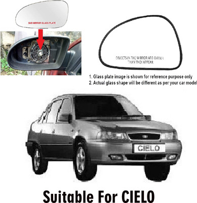 GS Grow n Shine Manual Passenger Side, Rear View Mirror For Daewoo Cielo(Exterior, Left)