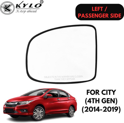 KYLO Manual Passenger Side, Rear View Mirror For Honda City(Exterior, Left)