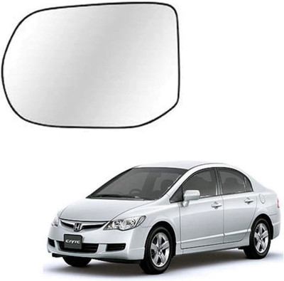 KING GENUINE Manual Remote Passenger Side, Rear View Mirror For Honda Civic(Left, Exterior)