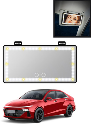 AYW Manual Vanity Mirror For Universal For Car Verna(Interior)