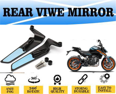 Durior Manual Rear View Mirror For KTM Duke 200, Duke 390(Left, Right)