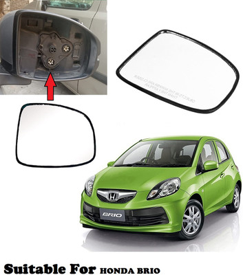 Shubh Auto Manual Driver Side, Rear View Mirror For Honda Brio(Exterior, Right)