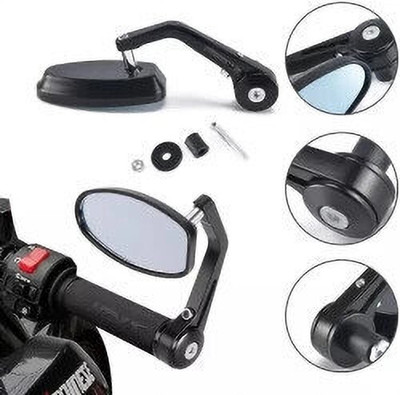 smotorsbikerzs Manual Rear View Mirror For Yamaha Splendor Plus(Left, Right)