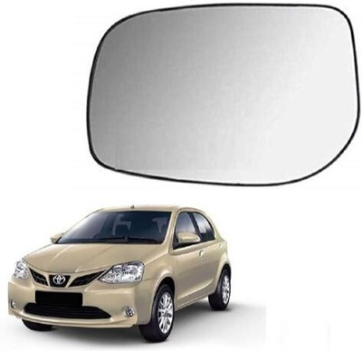 KING GENUINE Manual Driver Side, Rear View Mirror For Toyota Etios(Left, Exterior)