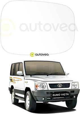 Fusion Manual Remote Rear View Mirror, Driver Side For Tata Sumo(Right, Exterior)