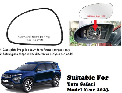 OOLTAH PAHIYA Manual Passenger Side, Rear View Mirror For Tata Safari(Exterior, Left)