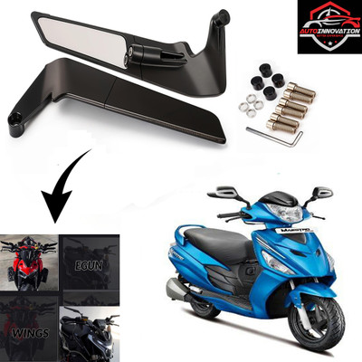 Autoinnovation Manual Rear View Mirror, Blind Spot Mirror, Dual Mirror For Hero Maestro(Right, Left)