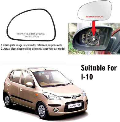 GS Grow n Shine Manual Passenger Side, Rear View Mirror For Hyundai i10(Exterior, Left)