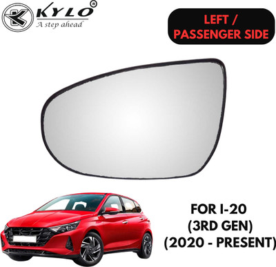 KYLO Manual Passenger Side, Rear View Mirror For Hyundai i20(Exterior, Left)