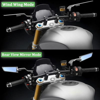 GONAMA Manual Blind Spot Mirror For Bajaj Universal For Bike(Center)