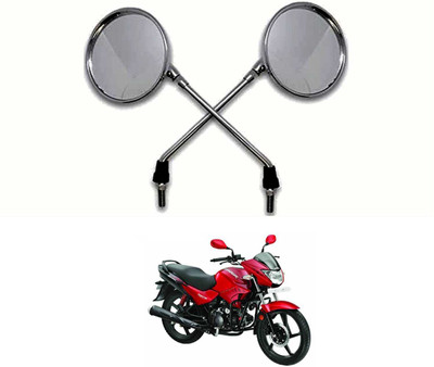 PRTEK Manual Rear View Mirror For Suzuki Universal For Bike(Center)