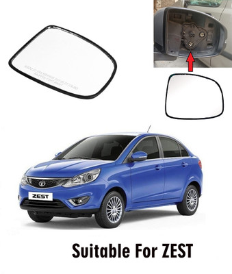 OOLTAH PAHIYA Manual Driver Side, Rear View Mirror For Tata Zest(Exterior, Right)