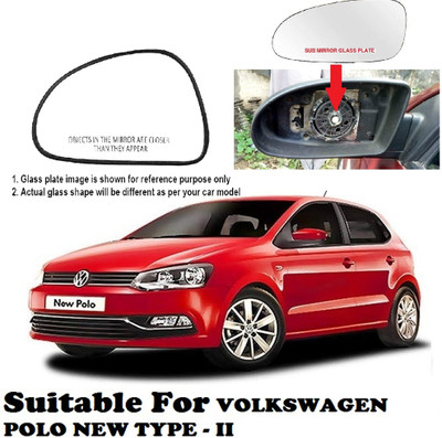 GS Grow n Shine Manual Passenger Side, Rear View Mirror For Volkswagen Polo(Exterior, Left)