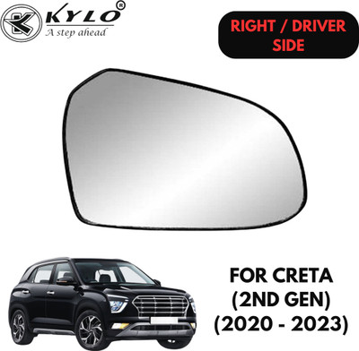 KYLO Manual Driver Side, Rear View Mirror For Hyundai Creta(Exterior, Right)