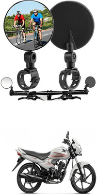 LOVMOTO Manual Rear View Mirror For Hero Splendor NXG(Left, Right)