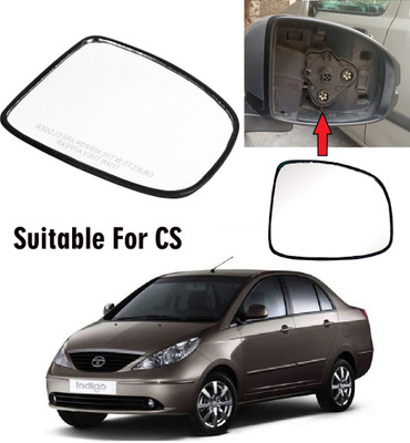 GS Grow n Shine Manual Driver Side, Rear View Mirror For Tata Indigo CS(Exterior, Right)