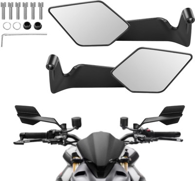 OTO2EYE Manual Rear View Mirror For Universal For Bike Universal For Bike(Left, Right)