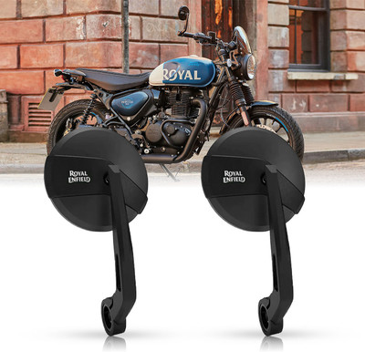 OTO2EYE Manual Rear View Mirror For Royal Enfield Universal For Bike(Left, Right)