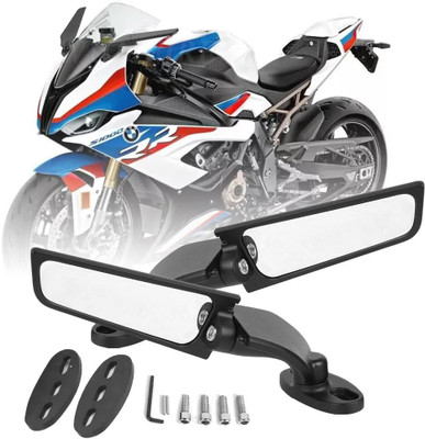 RACER'S EDGE Manual Rear View Mirror For Bajaj, KTM, TVS, Yamaha, Honda, Suzuki Universal For Bike(Left, Right)