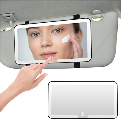 SUICUNE Power Vanity Mirror For Universal For Car Universal For Car(Center)